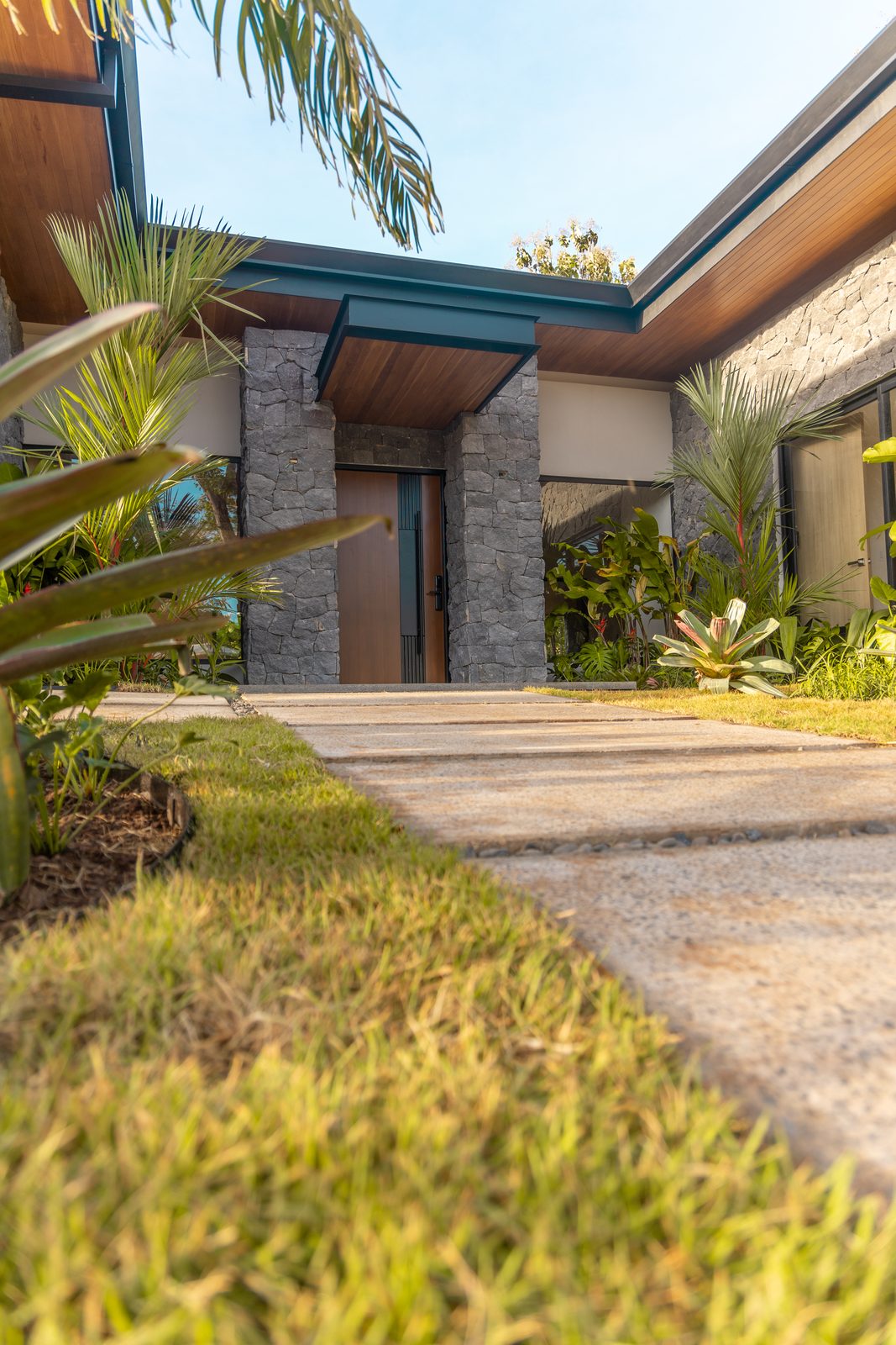 The path to a home at Black Coast Estates